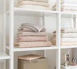 Essential Walk-In Closet by Hold Everything, 8' Hanging System with Shelves​