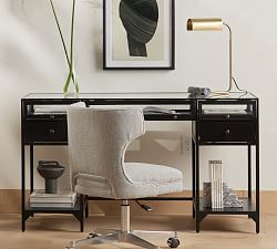 Harmon Glass Writing Desk