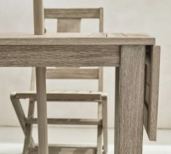 Indio Eucalyptus Drop Leaf Outdoor Dining Table (31")