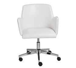 Leo Faux Leather Swivel Desk Chair
