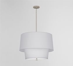 Milton Tiered Drum Shade Pendant (24")