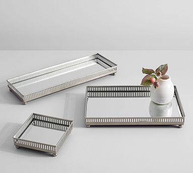 silver dresser tray Jewelry Trays & Vanity Trays: Engravable