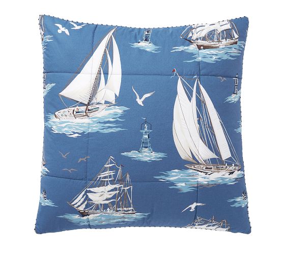 Sailboat Reversible Sham