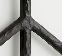 Bronze Iron Peace Sign