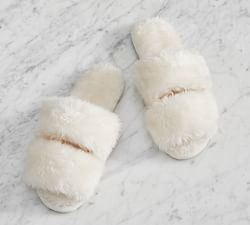 Faux Shearling Slippers