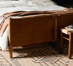 Hester Leather Platform Bed