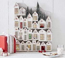 Lit Glitter Houses Advent Calendar
