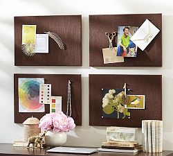 Modular Espresso Linen Pinboard Tile