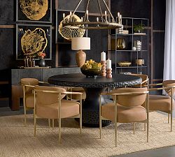 Open Box: Marquette Faux Leather Dining Armchair