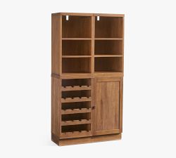 Reed Modular Bar Shelf with Cabinet &amp; Wine Storage (36")