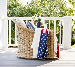 Americana Cable Knit Throw