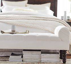 Lorraine Tufted Upholstered Bench (56")