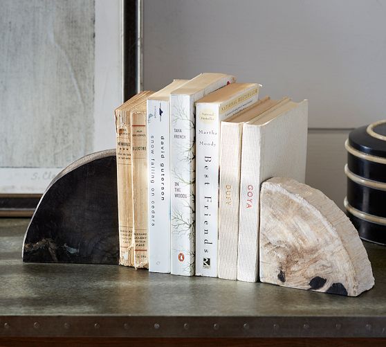 Petrified Wood Bookends - Set of 2
