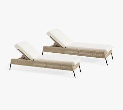 Tulum Wicker Stackable Outdoor Single Chaise Lounge