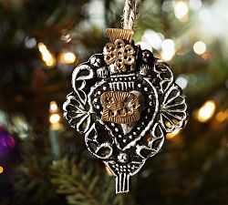 Brass Heart Charm Ornament