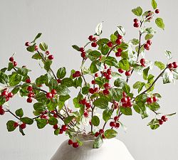 Faux Rose Hips Branch