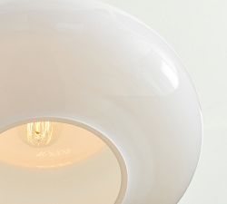 Mccarthy Milk Glass Pendant (14")