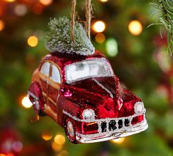 Woody Car Glass Ornament