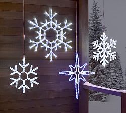 Lit Cool Toned Snowflake