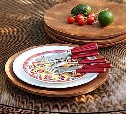 Outdoor 12-Piece Flatware Set - Red