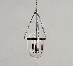 Hundi Metal &amp; Glass Pendant (15")