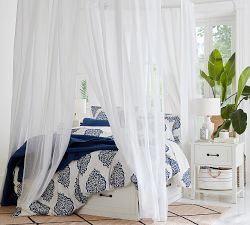 Asher Medallion Percale Duvet Cover