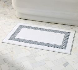 Brandon Maxwell Cortland Grosgrain Bath Mat