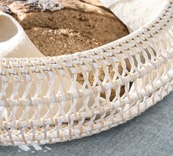 Miramar Handwoven Rattan Round Serving Bowl