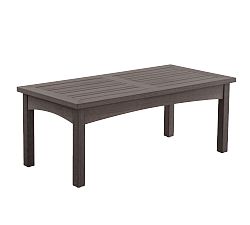Tropez Faux Teak Rectangular Coffee Table, Shadow