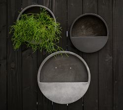 Lightweight Handcrafted Fiber Stone Wall Hanging Indoor/Outdoor Planters