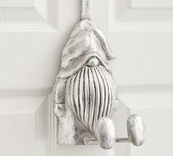 Pewter Gnome Wreath Hanger
