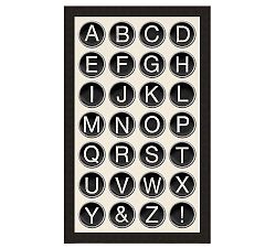 Type Key Chart Framed Print