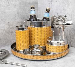 Amalfi Round Rattan Serving Tray