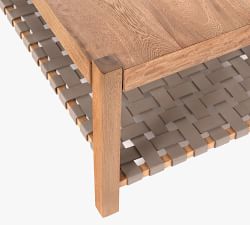 Bardill Woven Leather Coffee Table