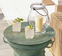 Brie Handcrafted Glass Lantern