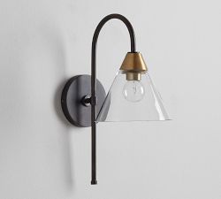 Claremont Flared Glass Sconce (16'')