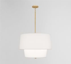 Milton Tiered Drum Shade Pendant - Thumbnail 3