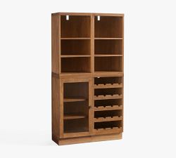 Reed Modular Bar Shelf with Cabinet &amp; Wine Storage (36")
