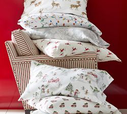 Snowman Flannel Sheet Set