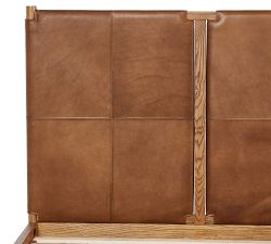 Hester Leather Platform Bed