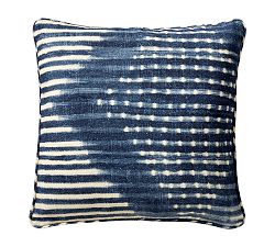Open Box: Shibori Diamond Pillow, 20" -  Blue
