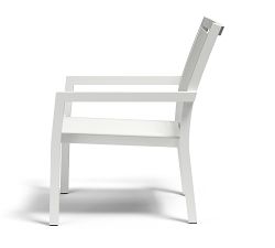 Puglia Metal Stackable Outdoor Lounge Chair