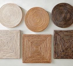 Tava Handwoven Rattan Square Placemats