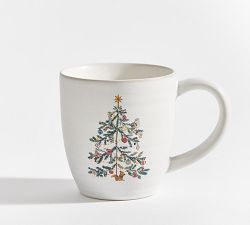Christmas in the Country Stoneware Mugs - Set of 4