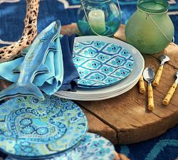 Faux Bamboo Outdoor 12-Piece Flatware Set