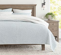Pick-Stitch Wheaton Reversible Striped Cotton Quilt