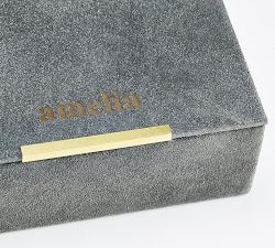 Avalon Medium Suede Jewelry Box