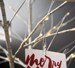 Light Up Birch Tree Branch Cardholder