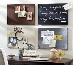 Modular Espresso Linen Pinboard Tile