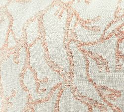 Performance Coral Jacquard Outdoor Pillow